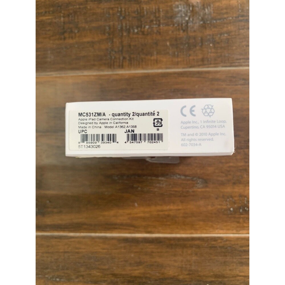 NEW Genuine OEM Apple iPad Camera Connection Kit MC531ZM/A Accessory Adapter NWT - Picture 3 of 8